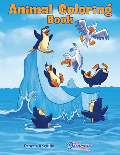 Young Dreamers Press Animal Colouring Book for Children, Multicolour