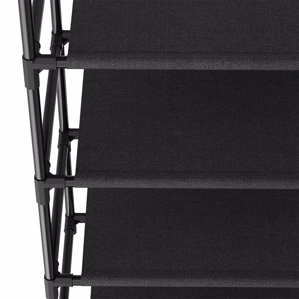 SPETLEK 4-Tier Metal Shoe Rack in Black – 4