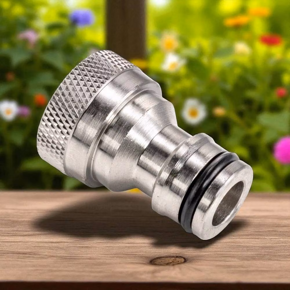 SPETLEK Silver Brass Outdoor Tap Connector 1 inch – 4