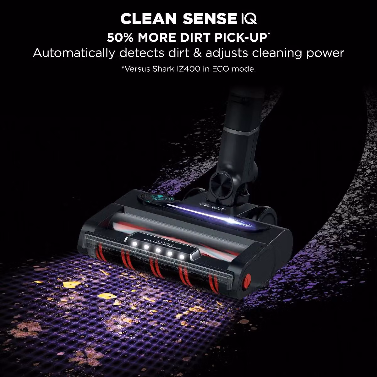 Shark Stratos Cordless Stick Vacuum Cleaner Pet Pro Model IZ420UKT with Anti Hair Wrap Plus and Clean Sense IQ in Charcoal Grey – 4