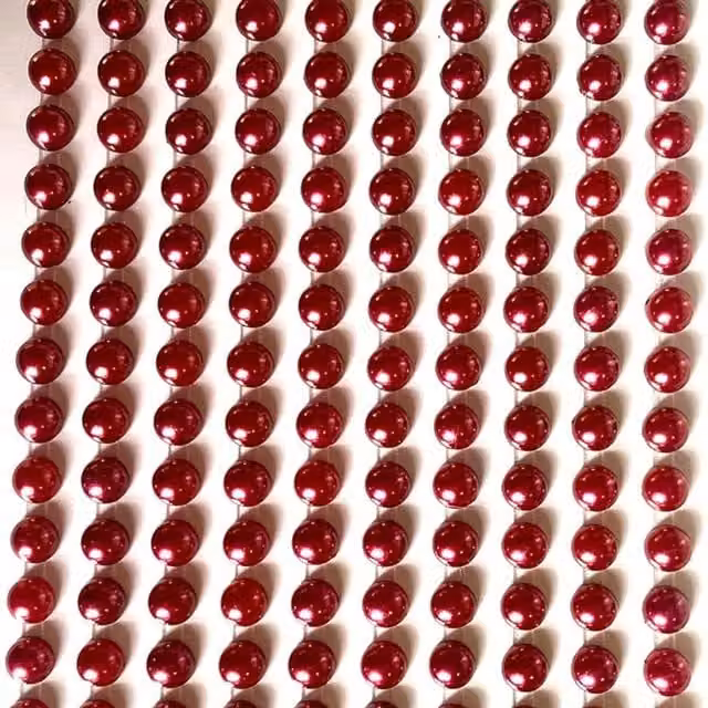 Syntego 200 Burgundy Red Round Pearls