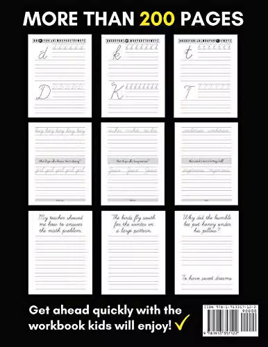 Scholdeners 2-in-1 Cursive Handwriting Workbook Set for Children, Multicolour – 2