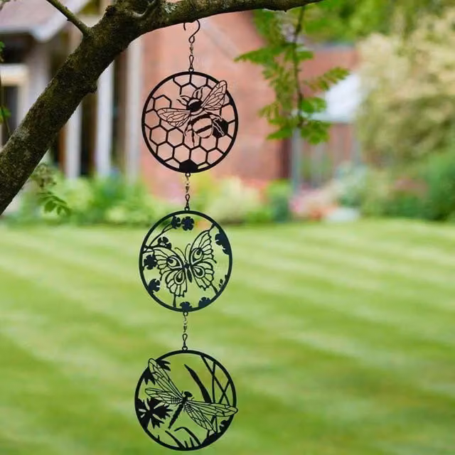 Marco Paul Wings Hanging Garden Tree Decoration in Black Metal – 1