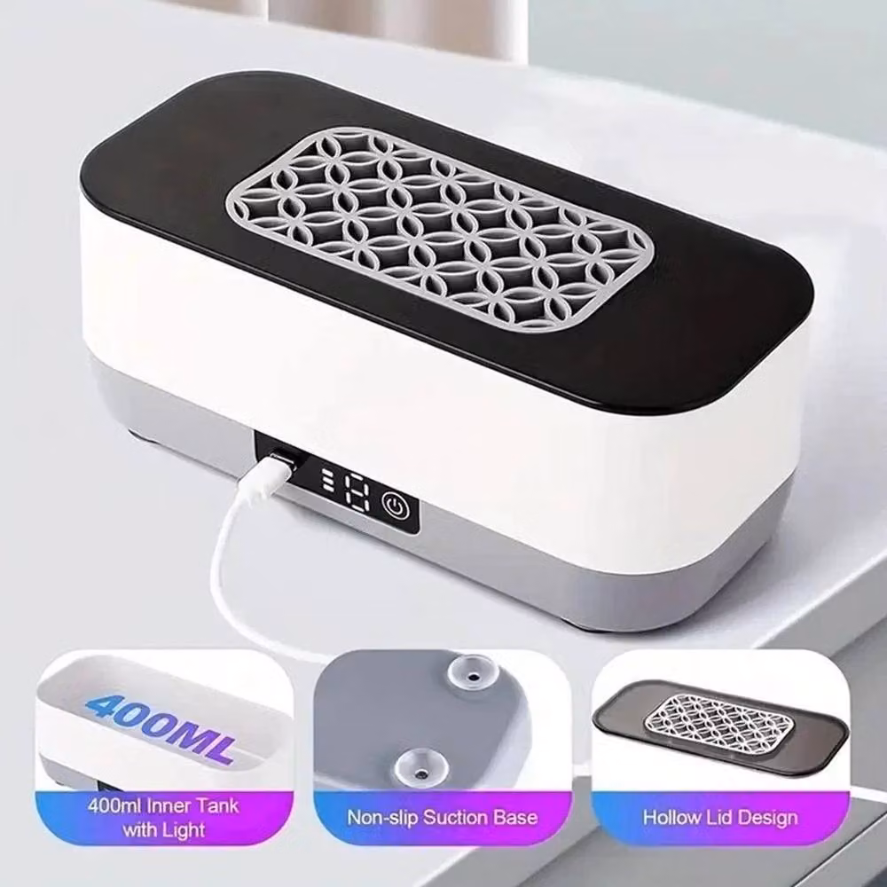 NESTLUNE Jewelry, Watch, Necklace and Glasses Cleaning Machine in White – 5