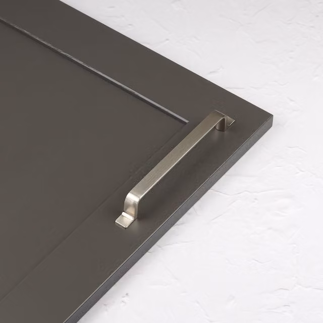 Brushed Nickel Zinc Strap Style Bar Cabinet Handle in Silver, 160mm – 2