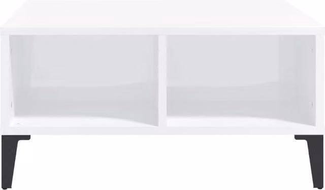 Berkfield Home Modern Square Coffee Table in High Gloss White, W/D/H: 60 x 60 x 30 cm – 1