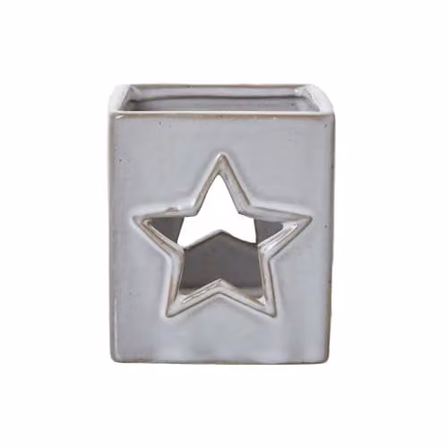 Hill Interiors White Ceramic Star Tea Light Holder