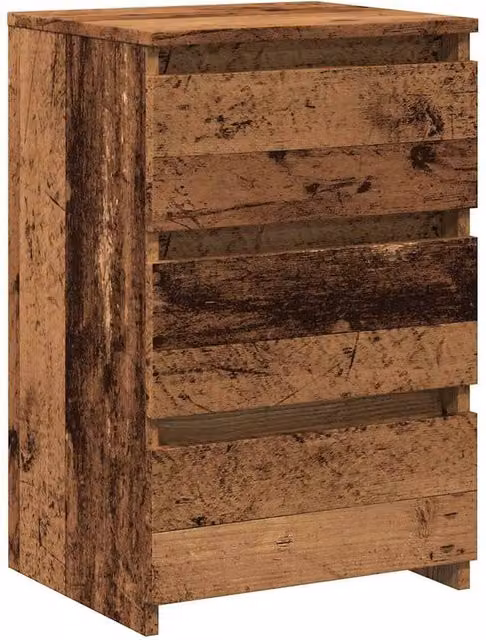 Berkfield Home Bedside Cabinet in Brown Old Wood, W: 40 cm, D: 35 cm, H: 62.5 cm – 1