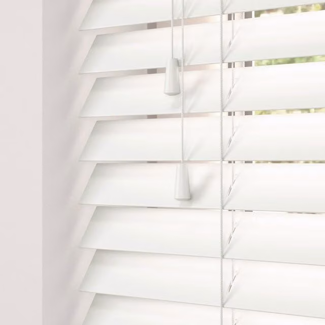 Terrys Alina Made To Measure 50mm Fauxwood Venetian Blinds in White