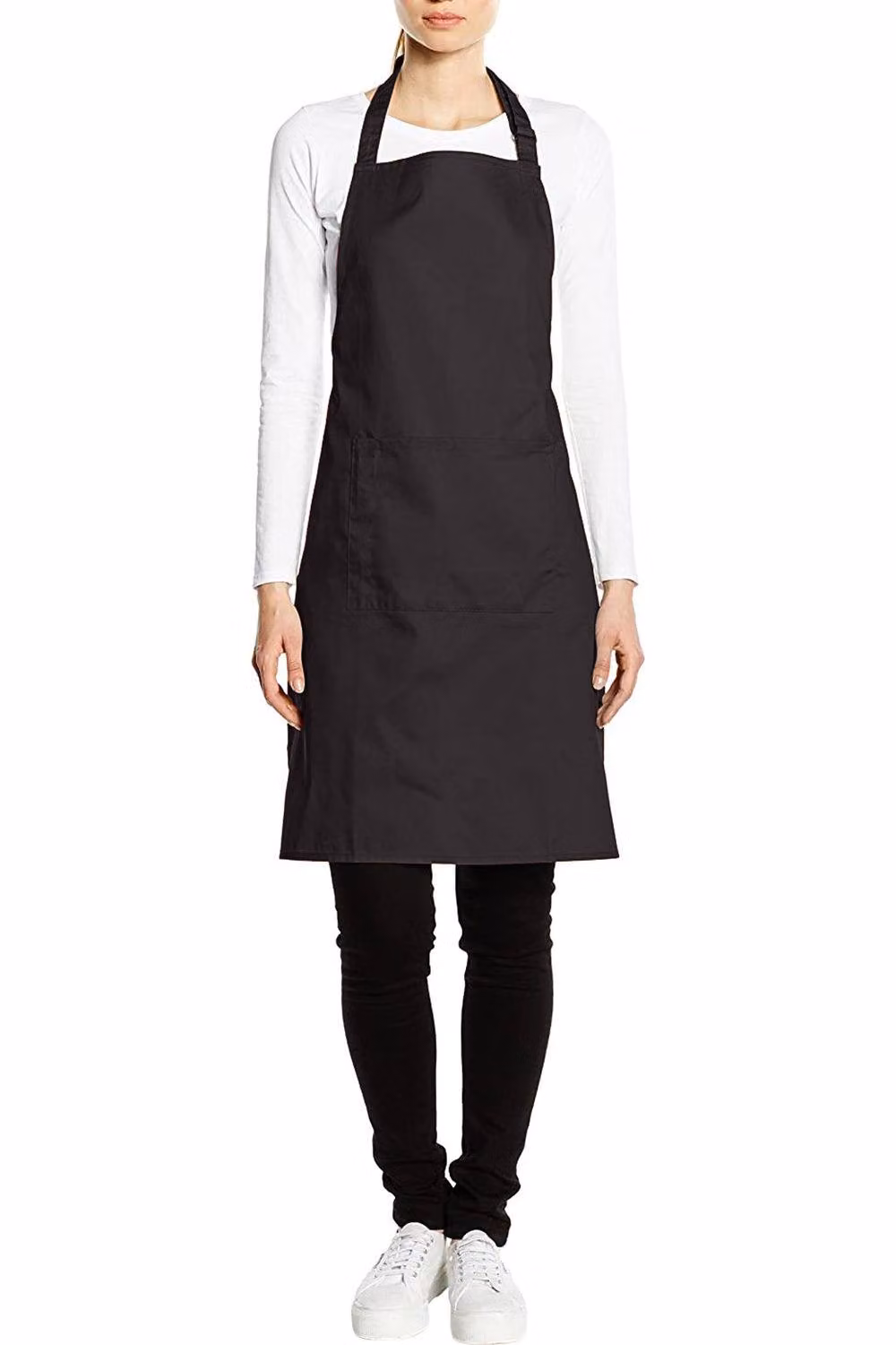 Premier Women's Bip Apron with Pocket in Grey – 2