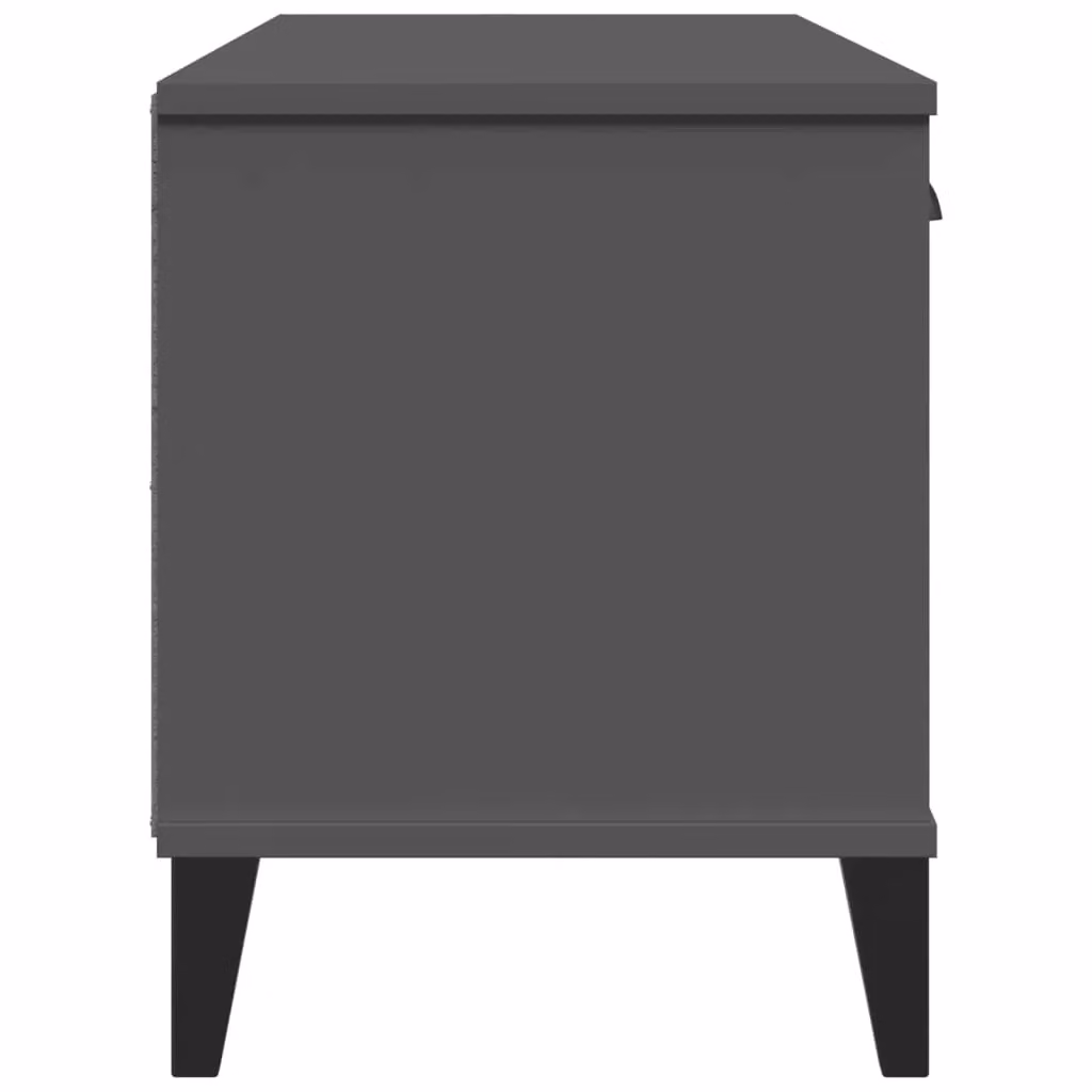 Berkfield Home VIKEN Shoe Bench in Anthracite Grey and Black, W/D/H: 106 x 35 x 45 cm – 4