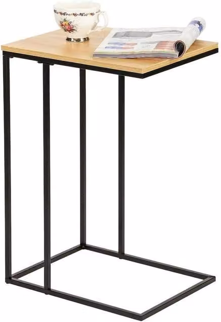 Pawnora Natural Wood Minimalist Sofa Table for Living Room or Bedroom