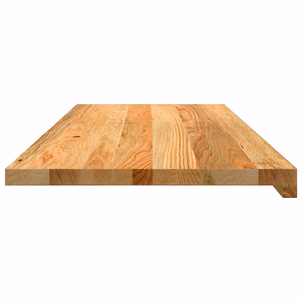 Berkfield Home Solid Oak Wood Window Sills, 2 Pack, Brown, W: 100 cm, D: 40 cm, H: 2 cm – 3