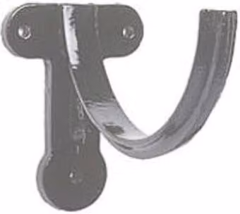 Hargreaves Premier Primed Grey Cast Iron Half Round Gutter Fascia Bracket, 125mm