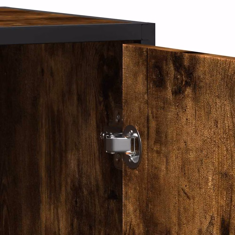Berkfield Home Smoked Oak Sideboard in Brown, W/D/H: 92 x 35 x 76 cm – 5