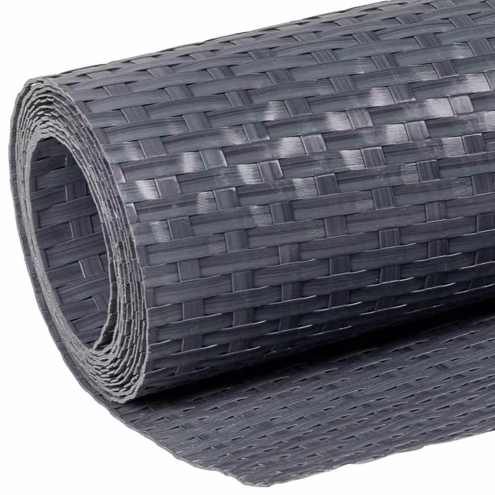 Berkfield Home Anthracite Poly Rattan Balcony Screen, W: 400 cm, H: 90 cm – 6