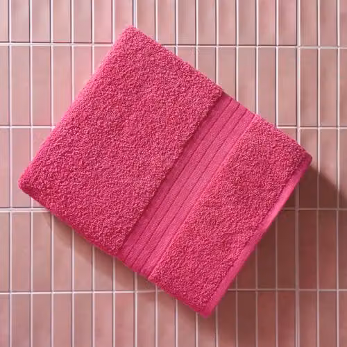 Brentfords Luxury 100% Cotton Extra Large Bath Sheet in Pink, W/D/H: 150 x 90 cm – 2