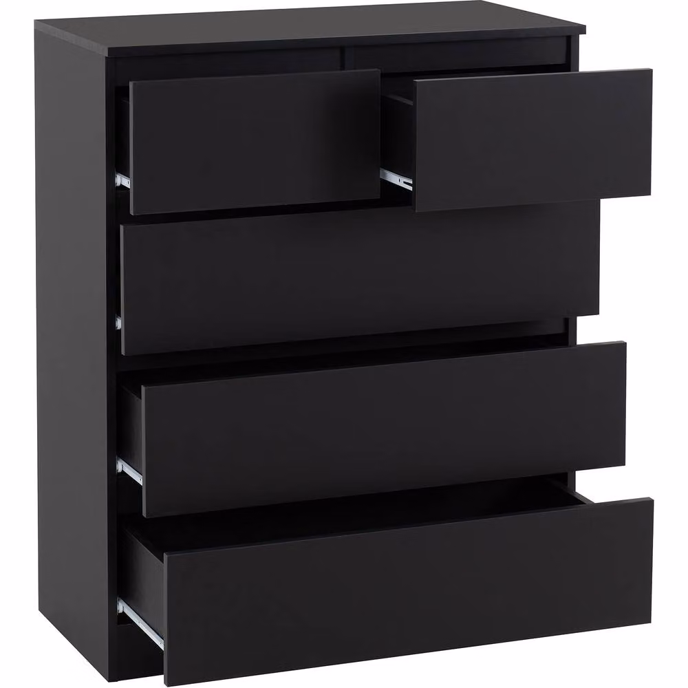 Seconique Malvern 3+2 Drawer Chest in Black – 2