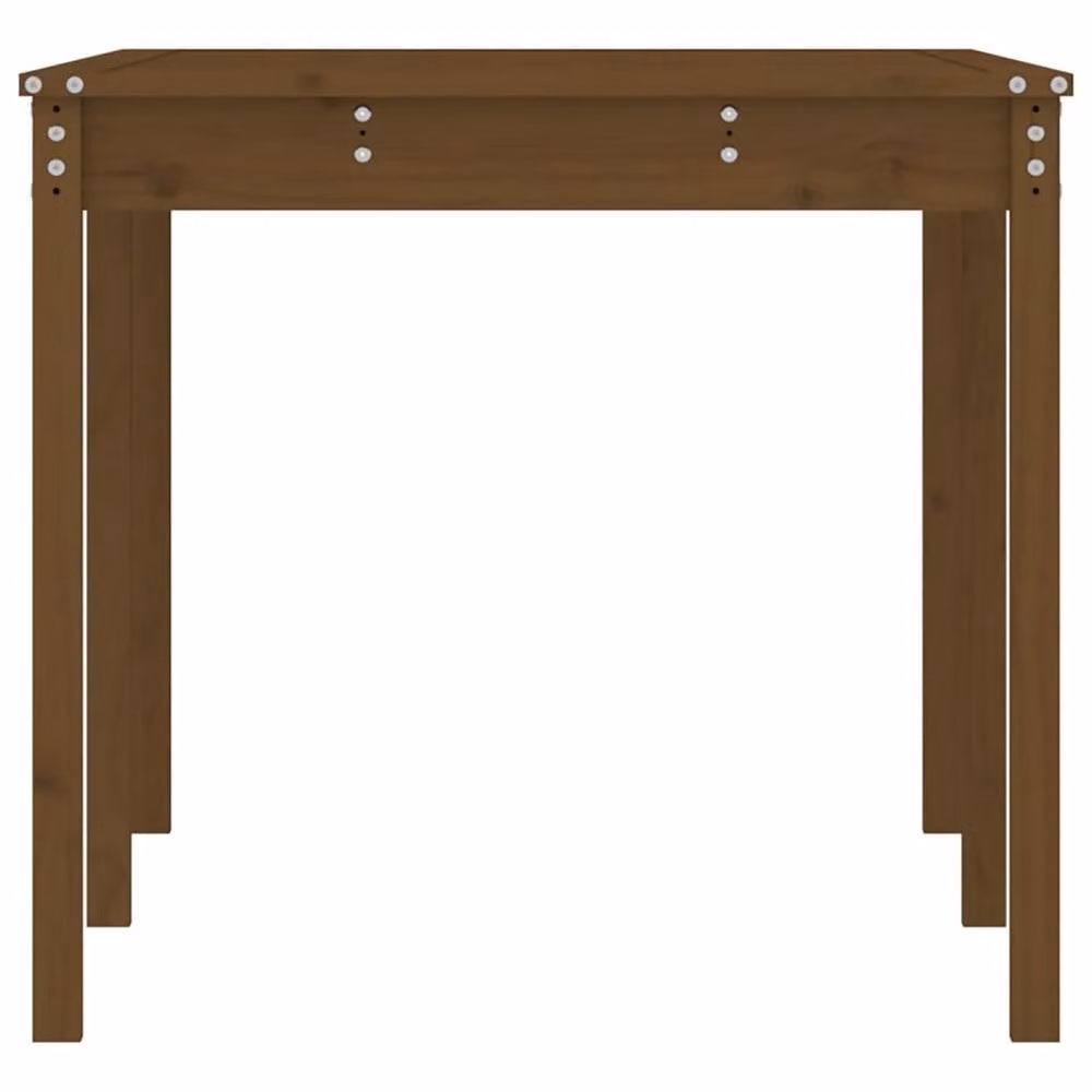 Berkfield Home Rustic Rectangular Garden Table in Brown Solid Pine, W/D/H: 159.5 x 82.5 x 76 cm – 5