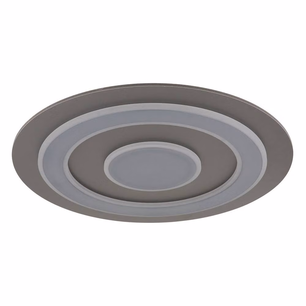 Netlighting Jayden LED Semi Flush Ceiling Light, Anthracite Grey, 60 cm Diameter – 2
