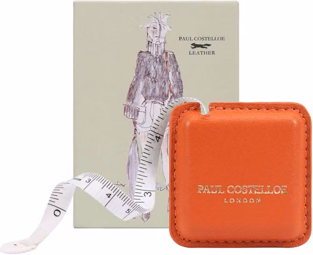 Paul Costelloe INO Leather Tape Measure in Orange – 1