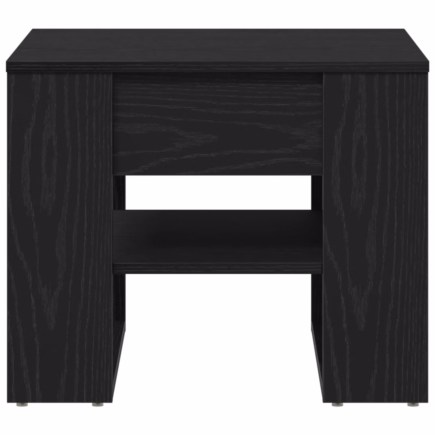 Berkfield Home Black Oak Coffee Table, W: 55.5 cm, D: 55.5 cm, H: 45 cm – 4
