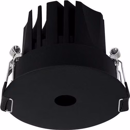 Netlighting Infinity Round Recessed LED Downlight, Black, 7W, 520lm, 3000K