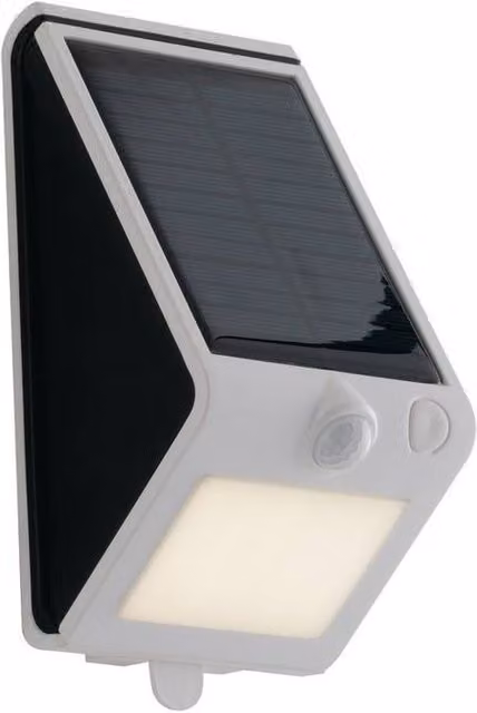 Netlighting Solar Integrated LED Outdoor Wall Light with Motion Sensor, IP54, 4000K, White or Black