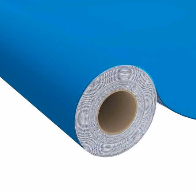 Berkfield Home Self-adhesive PVC Furniture Film in Blue, W: 500 cm, H: 90 cm – 1