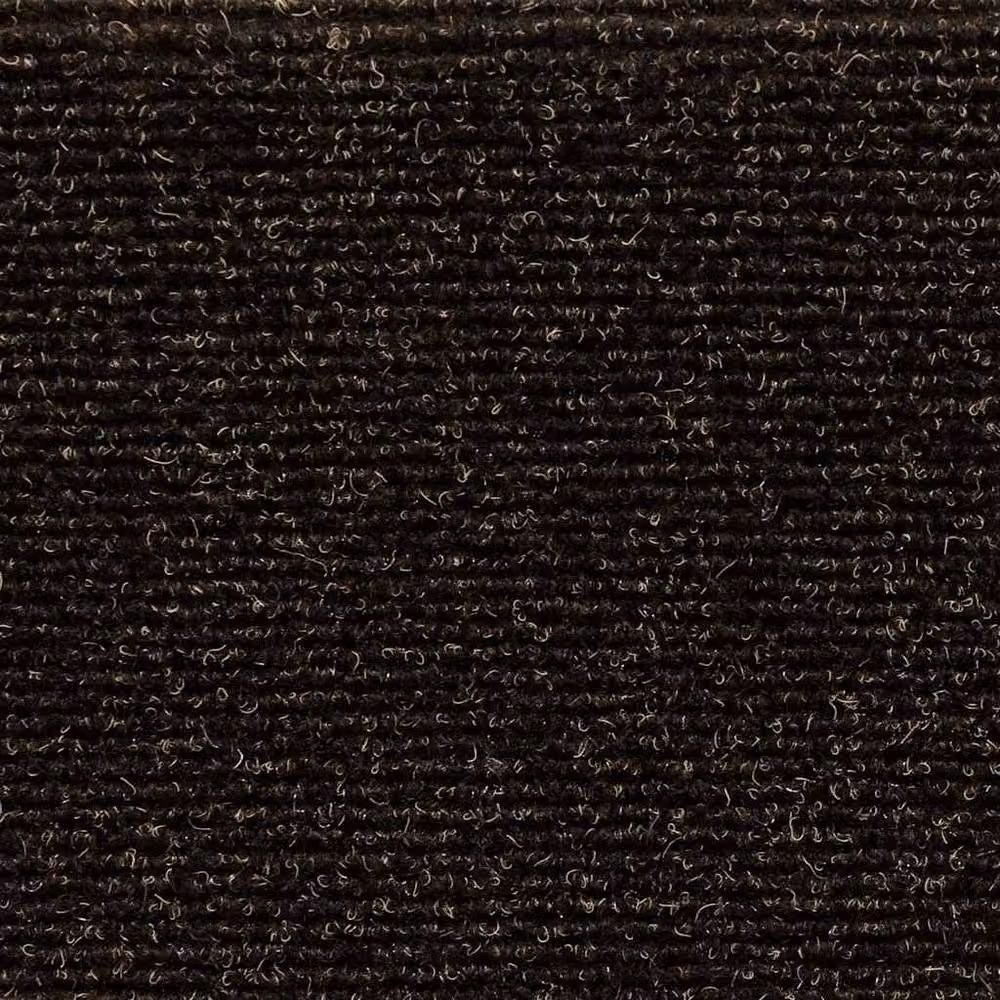 Berkfield Home Self-adhesive Non-slip Stair Mats, 15 Pieces, Dark Brown, W: 56 cm, D: 17 cm, H: 3 cm – 5