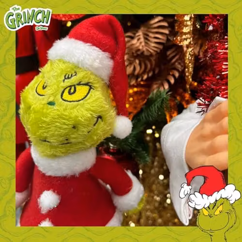 VFM e-Store Grinch Standing Christmas Decoration, Green, H 35 cm x W 16 cm x D 16 cm – 5