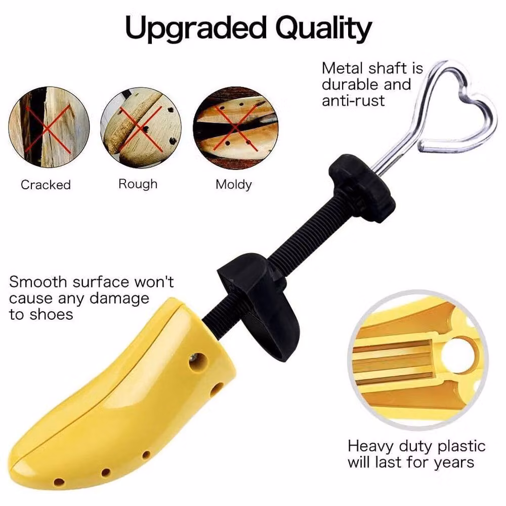 PAWNORA Shoe Stretcher for Men, EU Sizes 39-43, Yellow – 3