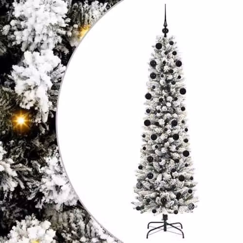 vidaXL Artificial White Christmas Tree, Height: 210 cm – 1