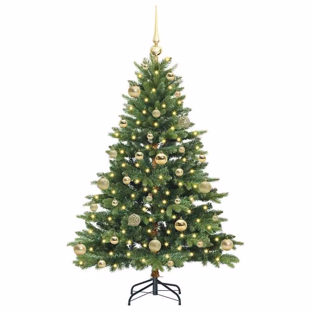 Berkfield Home Artificial Green Christmas Tree with 150 LEDs, Height: 120 cm – 3