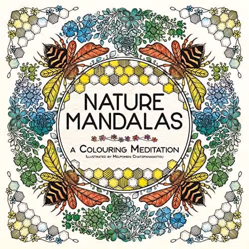 LOM ART Nature Mandalas: A Colouring Meditation Book for Adults in Multicolour