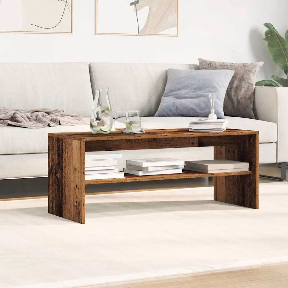 Berkfield Home Rustic Old Wood TV Cabinet in Brown, W/D/H: 100 x 40 x 40 cm – 3