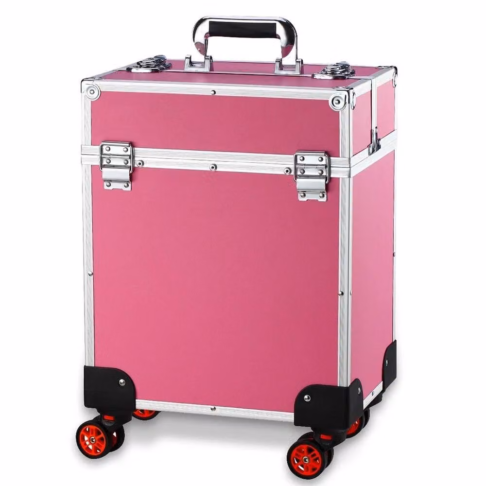 SPETLEK Pink Metal Salon Hair Dresser and Makeup Trolley – 2