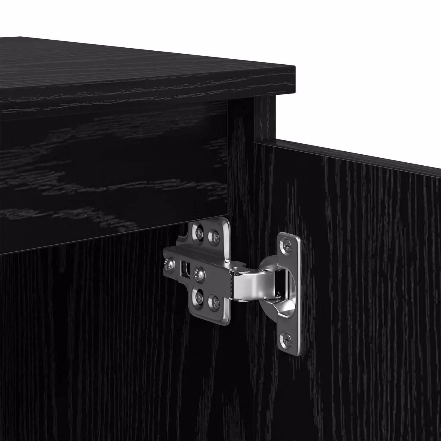 Berkfield Home Black Oak Nightstand, Black, W/D/H: 40 x 30 x 50 cm – 6