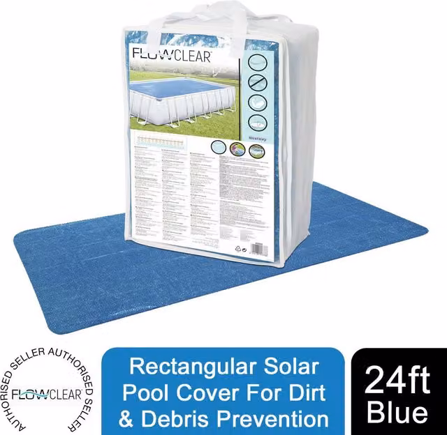 Bestway Flowclear Pro Blue Rectangular Thermal Solar Film Pool Cover