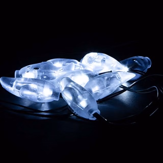 VFM e-Store Halloween Ghost LED Lights, Set of 8, White