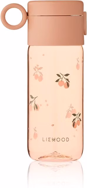Liewood Clemence Tritan Soft Spout Bottle with Flip Lid, Peach and Pink, 350ml