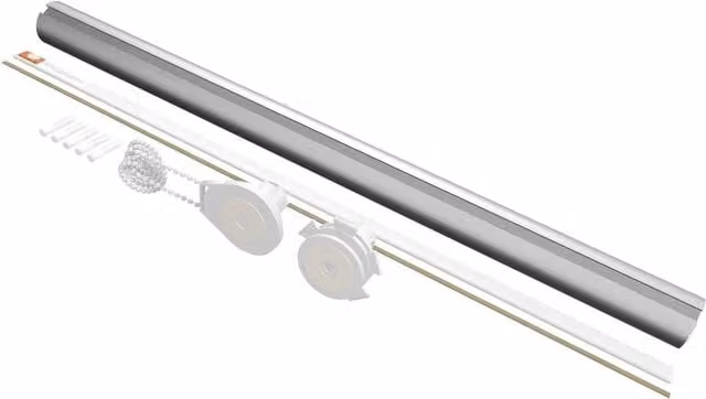 Blinds Outlet Make Your Own No Drill Roller Blind Kit in Silver, Width: 240 cm
