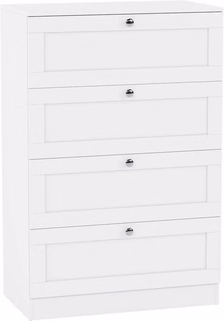 Vida Designs Altino 4 Drawer Chest in Black and White