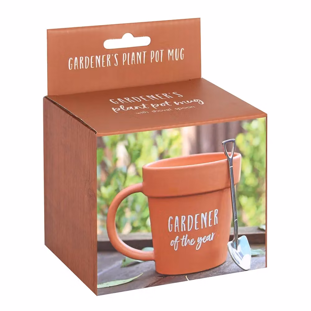 Something Different Gardener Of The Year Plant Pot Mug in Orange Ceramic – 3