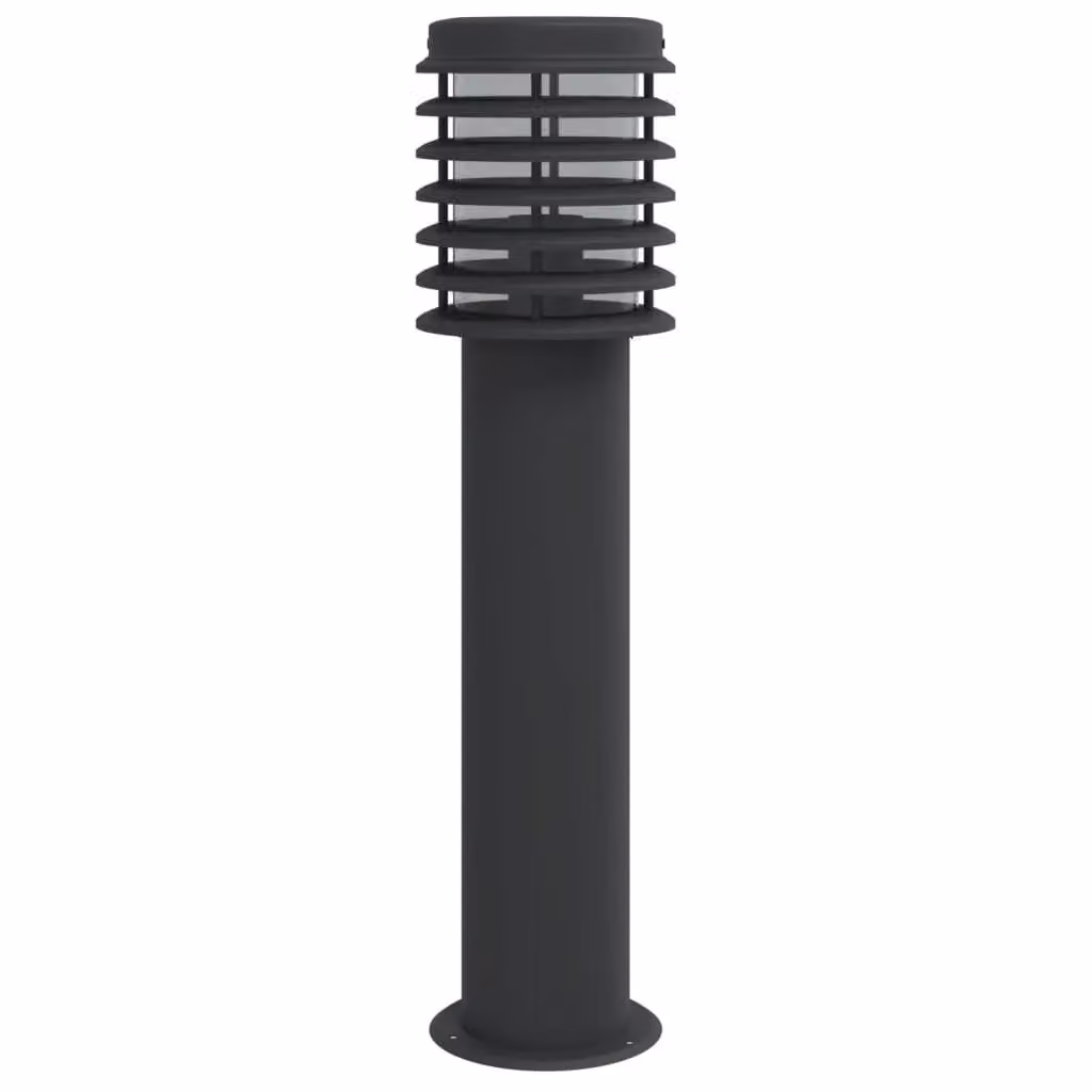 Berkfield Home Black Stainless Steel Outdoor Floor Lamp, Height: 60 cm – 2