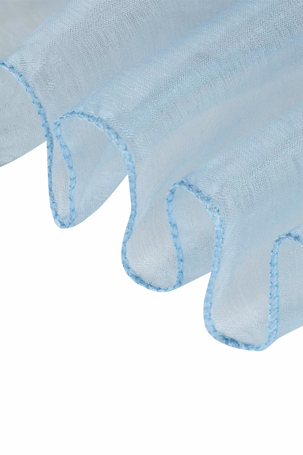 Neel Blue Set of 25 Organza Sashes for Party Decoration, Bright Blue, W: 17 cm, L: 280 cm – 2