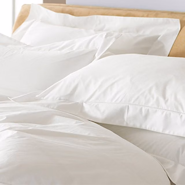 Paoletti Oxford 200TC Mako Satin Cotton Pillowcase Pair in White