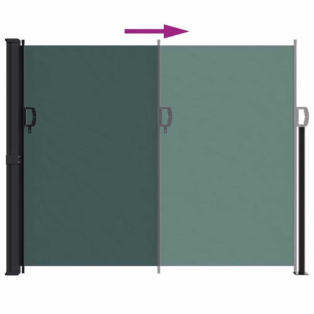 Berkfield Home Retractable Single Side Awning in Dark Green, W/D/H: 300 x 170 cm – 3