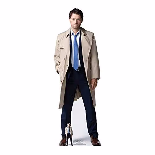 Star Cutouts SC1351 Castiel Misha Collins Lifesize Cardboard Cutout, Multicolour Supernatural Fan Decoration – 1