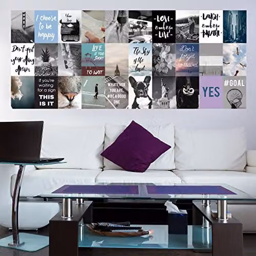 Walplus Travel Collage Mural Removable Self-Adhesive Wall Stickers, Multicolour, Pack of 4 – 3